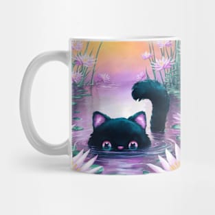 Swim in style with Cat Monet Mug